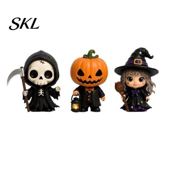 Giochi di Festa in Famiglia Calendario dell'Avvento di Halloween 2026, Scatola Conto alla Rovescia di 24 Giorni con Figure Festive 3D, Set di Giocattoli Spettrali da Collezione per Bambini, Regalo