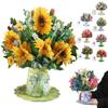 Premium 3D Aufklappbare Blumenstrauß-Karte Muttertagsgeschenk Grußkarten Valentinstag Jahrestag Dankeskarte Geburtstag 2026 Du D R6U0
