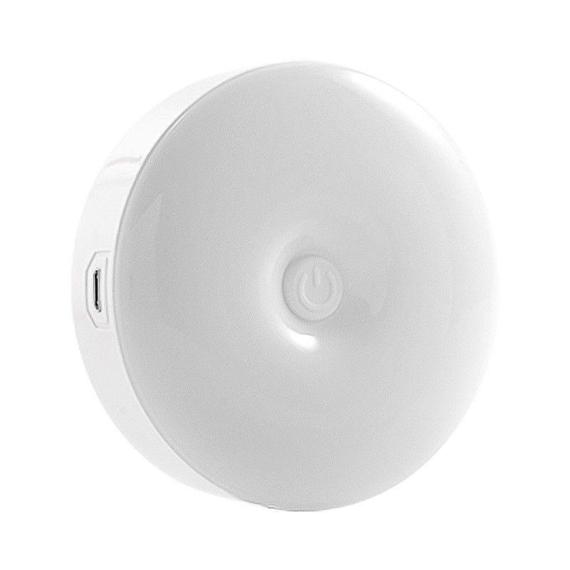 Smart Rechargeable LED Motion Sensor Night Light for Bedroom, Bathroom, Stairs, and Hallways