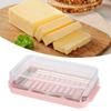 Transparent Cover Butter Storage Container 2 in 1 Design Butter Dispenser Slicer  Restaurant Use