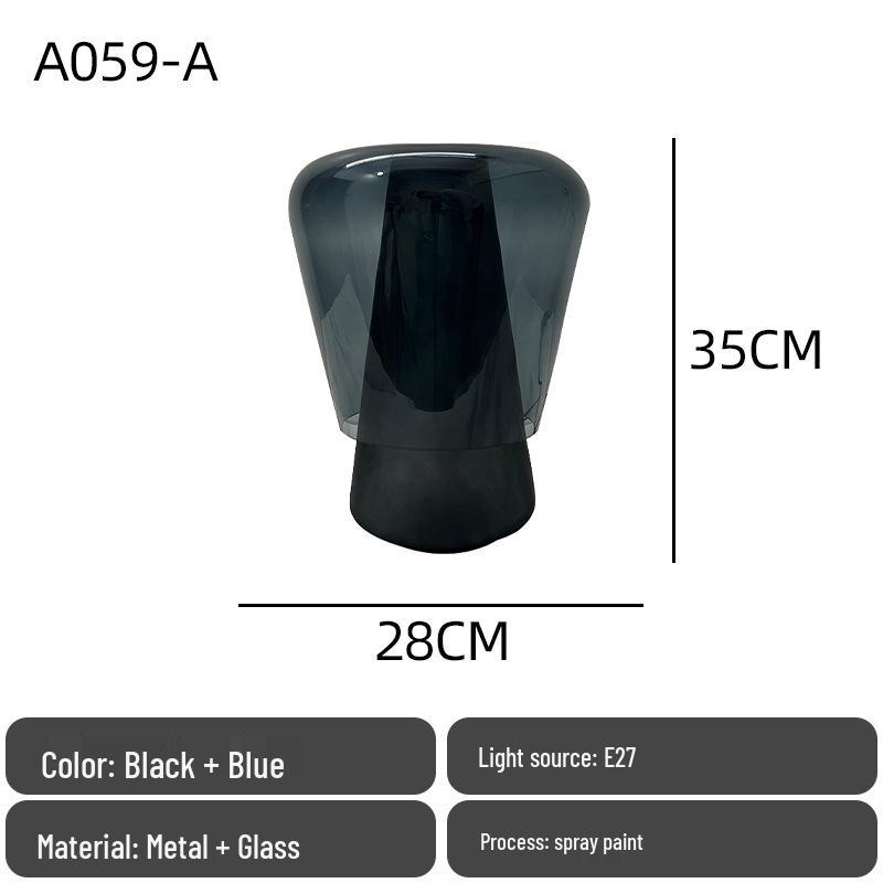 Nordic Modern Minimalist Glass Bedside Lamp for Designer Showrooms, Hotels & B&Bs