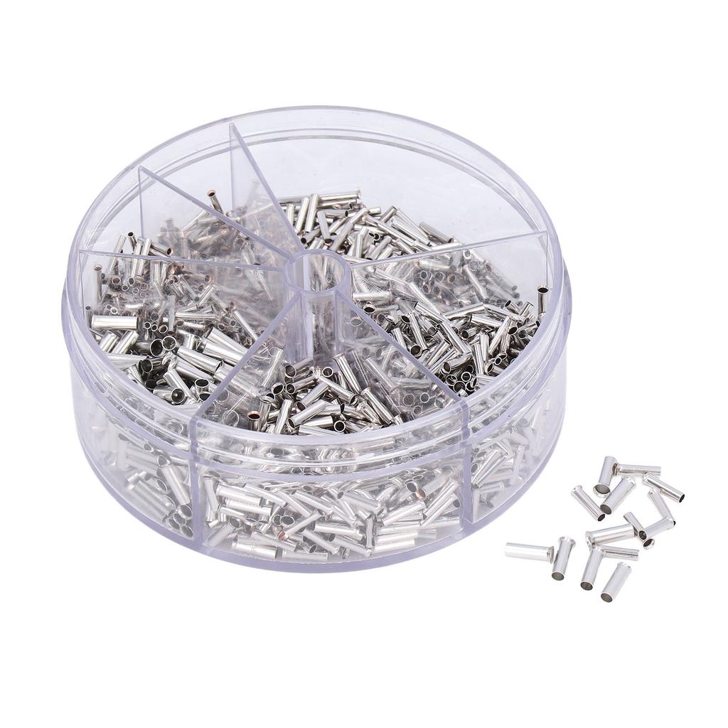 1900 ks neizolovaných krimpovacích konektorů s dutinkami o průměru 0,52,5 mm, 1422 AWG, sada pro kutily