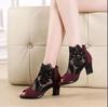 Pantofola estiva da donna in pizzo tacco medio sandali taglie forti mesh traspirante moda comodi tacchi alti