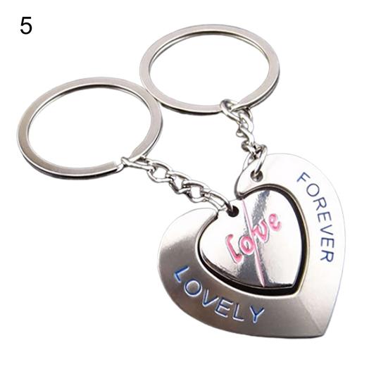 1 Pair Key Finder Lightweight Rust-resistant Smooth Surface Girls Key Ring for Women