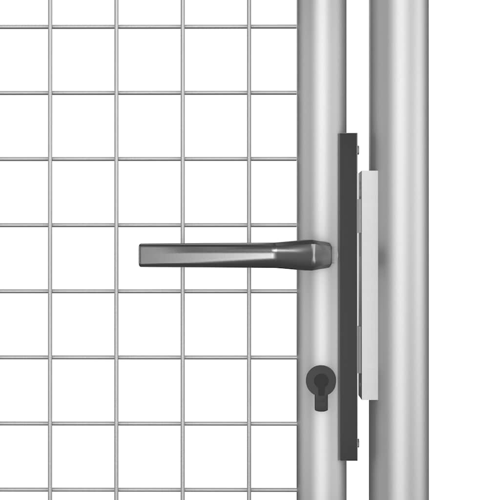 Vidaxl Brama Ogrodowa Ocynkowana Stal 100X100 Cm Srebrna