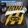 3-teiliges Bettwäscheset mit Fenerbahçe-Wappen-Design, 2D-Druck (Enthält 1 Bettbezug + 2 Kissenbezüge Ohne Füllung), Schlafzimmerdekoration, Ventilatorgeschenk