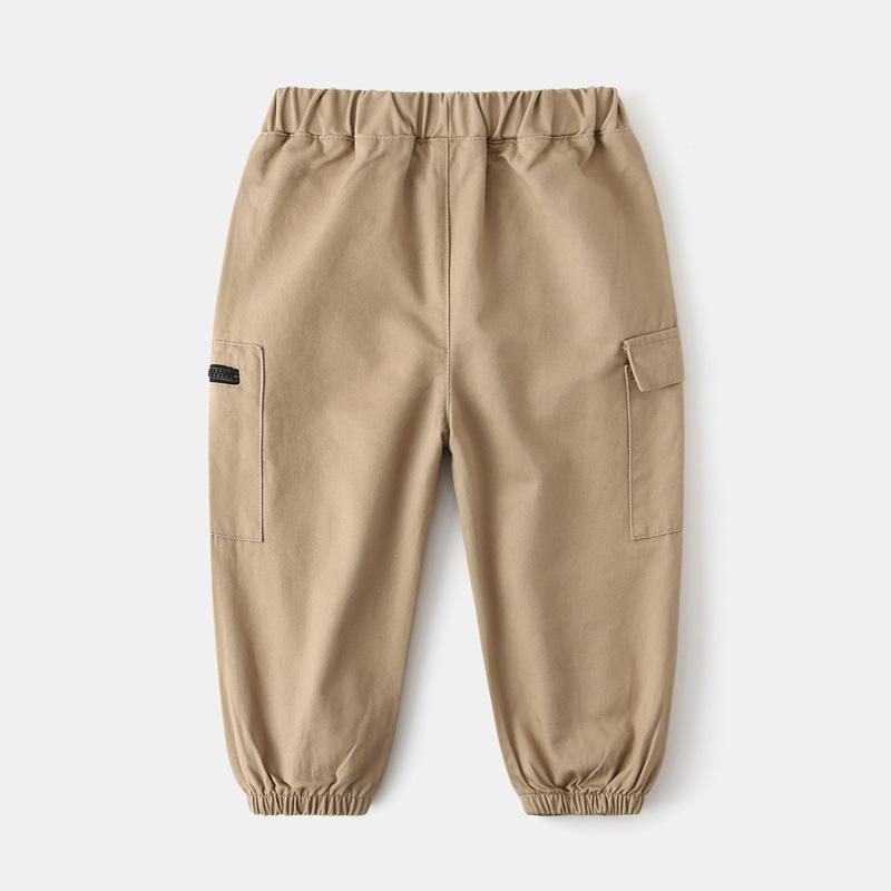 Children's Casual Pants Boys' Spring and Autumn Pants Baby Embroidered Pants