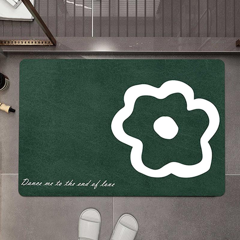 

Коврик из диатомовой грязи, мягкий, для ванной комнаты, впитывающий, нескользящий, коврик для входа в дом, коврик для педали унитаза 40*60CM