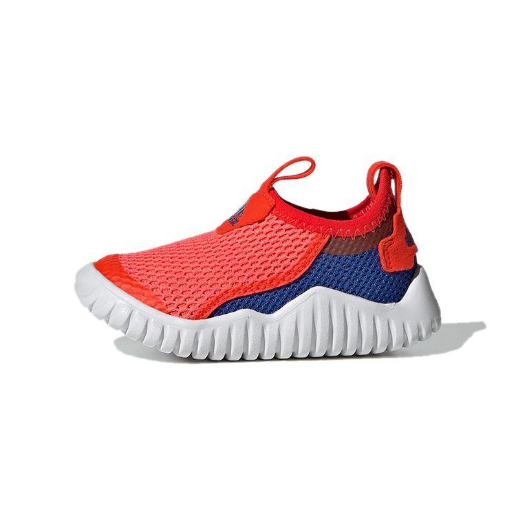 Adidas Rapida Comfortable Slip-On Breathable Low-Top Walking Shoes Baby Shoes Red Blue FZ3947