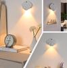 LADWOKFI of Motion Sensor Nursing Stylish Indirect LED 3 Stepless Bedroom Bedside Sensor Decorative Entrance White [Set 2] Light, Indoor/Entrance