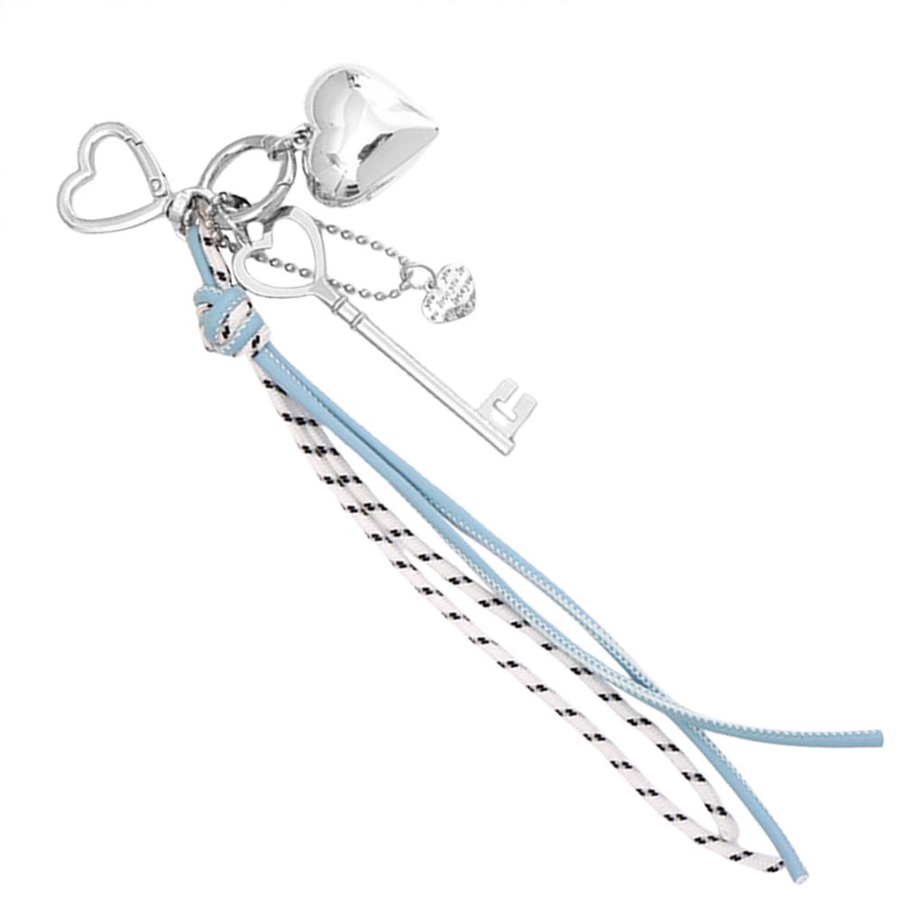 Unique Braided PU Leather Keyring Pendant Stylish Handbag Chain Decoration Multi Color Selection for Trendy Youth