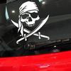 Adesivo impermeabile personalizzato Teschio Pirata e Decorazione divertente per auto in PVC per modellismo fuoristrada, Decalcomania 20-18.7cm