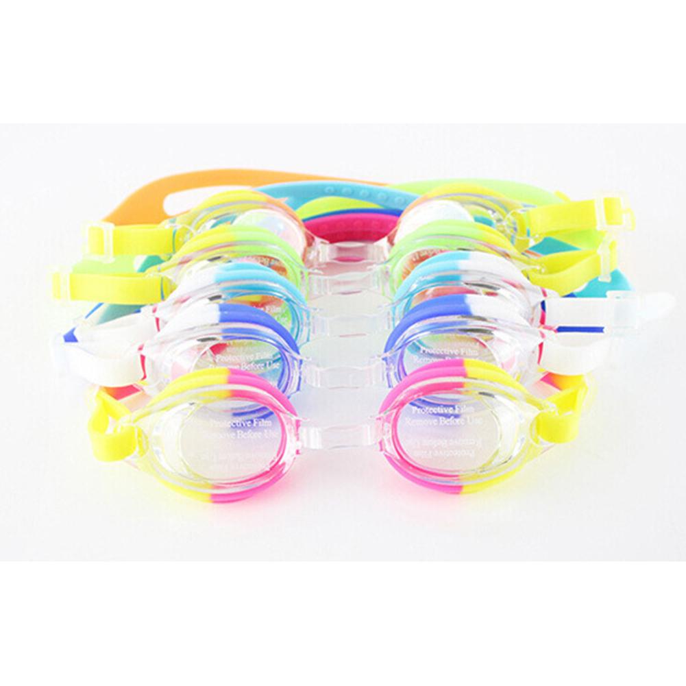 Children Ajustable Anti-UV Swimming Goggles Cartoon Glasses Anti-fog Swimming Accessories