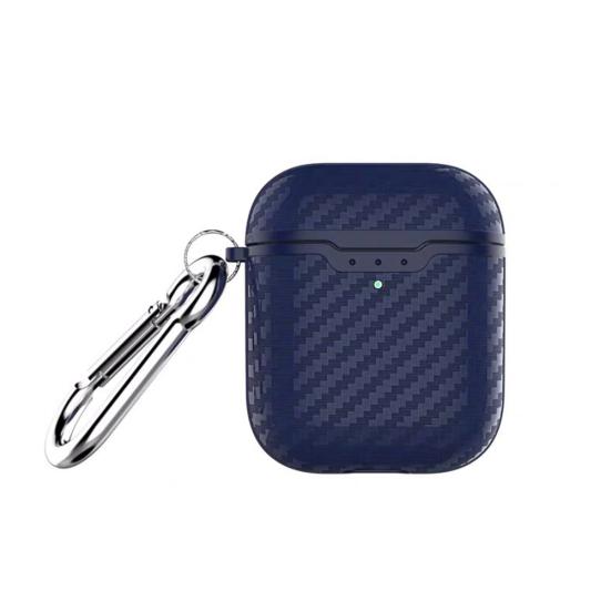 Carbon Fiber Dust-proof Protective Cover Case for AirPods 1/2 Bluetooth-compatible Earphone
