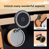 15W Wireless Car Charger Mount,Magnetic Vacuum Suction 360° Rotatable Foldable Portable Multi-Scenario Phone Stand for All Phone