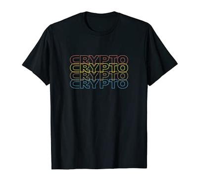 Vintage Crypto Bitcoin Blockchain Cool Retro T-Shirt