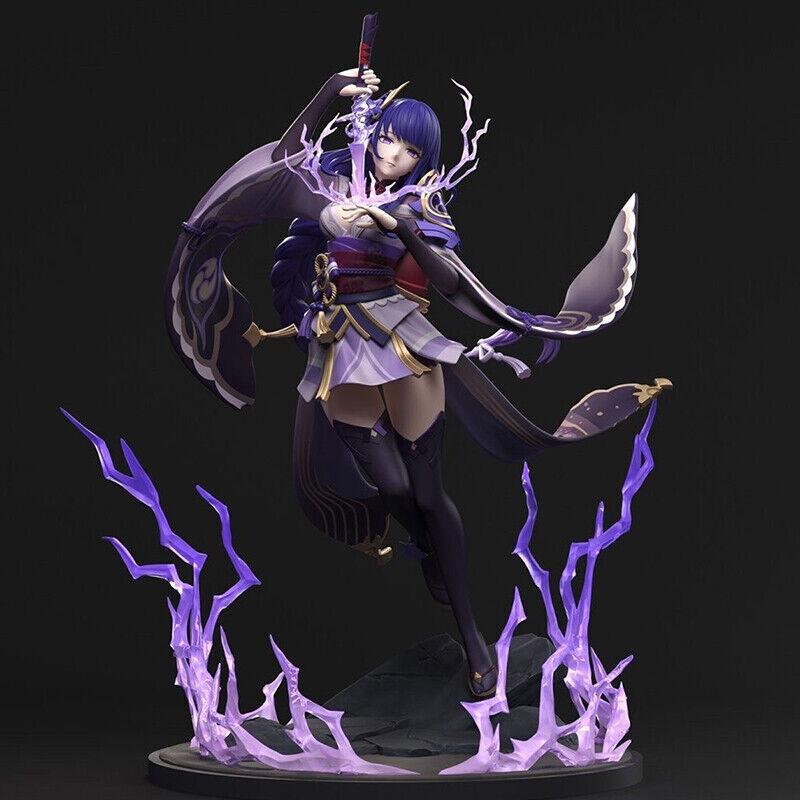 

28 см Genshin Impact Raiden Shogun Фигурка Игрушка Аниме Коллекция ПВХ Модель