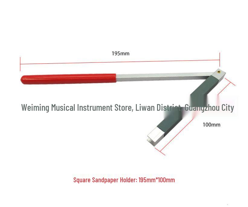 Bass Guitar Fret Polishing Tool: Fingerboard Repair Sanding Stick with Replaceable Sandpaper - Handheld Sanding Pen for Musical Instruments