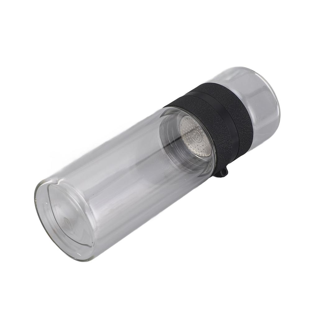 Tea Separation Bottle Double Wall Glass Tea Infuser Water Bottle Home Office Drinking Supplies
