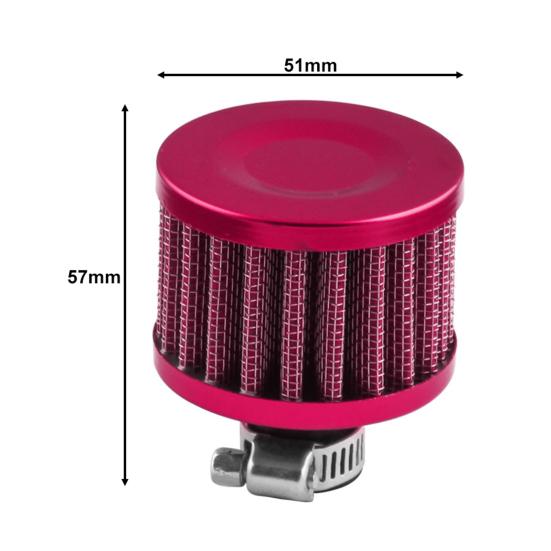 12mm Universal Cold Air Intake Filter Crankcase Vent Valve Breather Filter for Cars Motorcycles