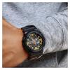 Casio series head-on series 200 meters waterproof quartz movement resin strap Japanese and Korean watch men's watch black dial GA-110BY-1A