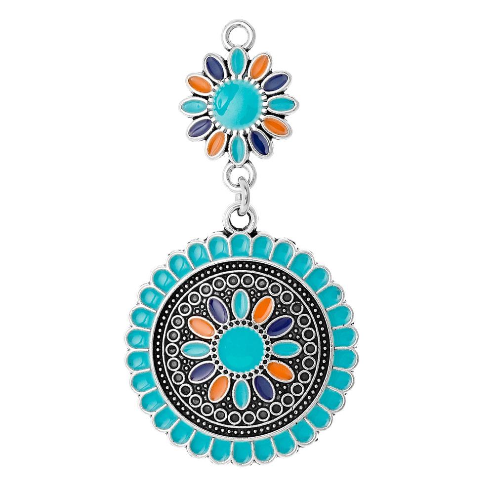 2026 New Arrival Bohemia Enameling Pendants for Women Earrings Necklaces Pendants Charms Jewelry Making DIY Jewelry Accessories