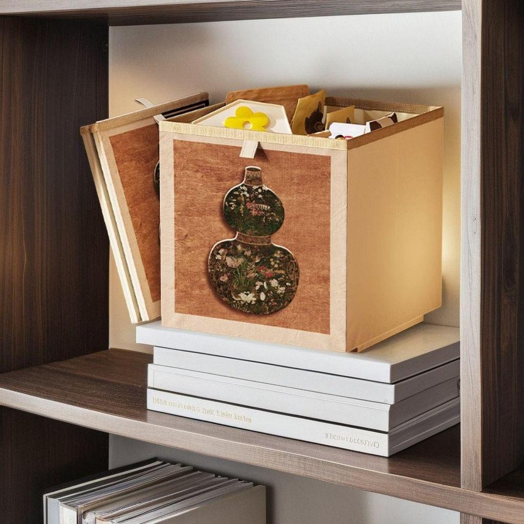 Imitation Rattan Woven Storage Basket for Toys, Clothes, and Household Items