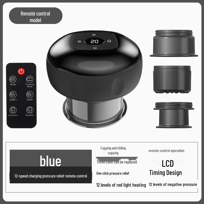Smart Heating Suction Cupping Massager with Electric Breathing and Scraping Function
