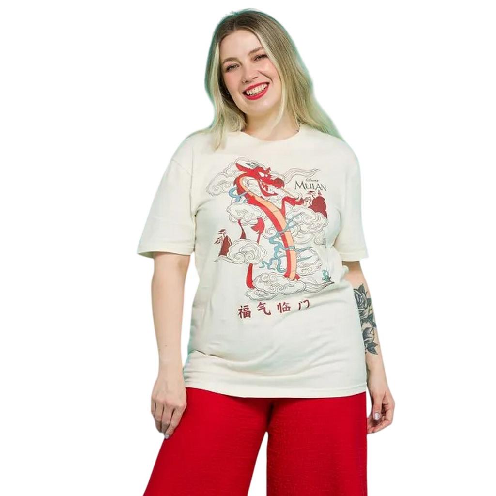 Mulan Unisex Adult Mushu Cloud Cotton T-Shirt