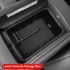 Für Hyundai Palisade 2026 Mittelkonsolen-Armlehne Doppelschicht-Aufbewahrungsbox Tablett-Organizer Auto-Innenzubehör Aufräumen