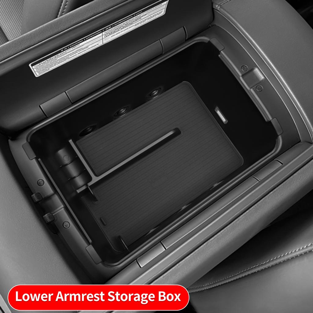 Für Hyundai Palisade 2026 Mittelkonsolen-Armlehne Doppelschicht-Aufbewahrungsbox Tablett-Organizer Auto-Innenzubehör Aufräumen