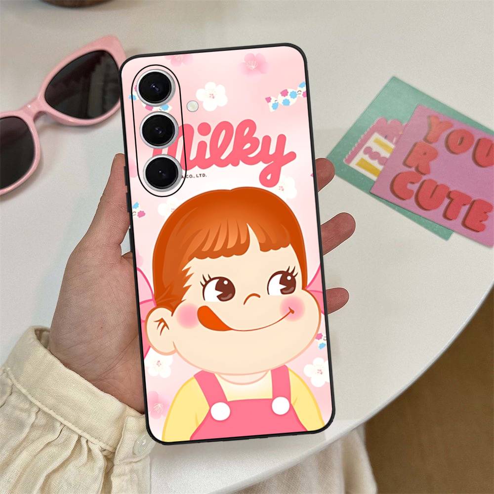 Brand P-peko Chan Lovely Girl Phone Case For Samsung S 24 Fe 25 Ultra Plus 20 Lite 21 30 22 23 24 22 Ultra 5G Fundas