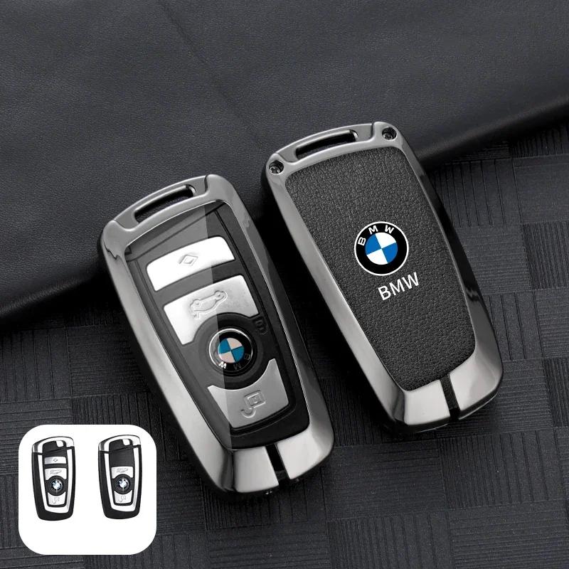 

For BMW New 2025 Zinc Alloy Leather Car Key Cover Case Shell Protection For BMW 1 3 5 7 Series X1 X3 X4 X5 F10 F15 F16 F20 F30 F