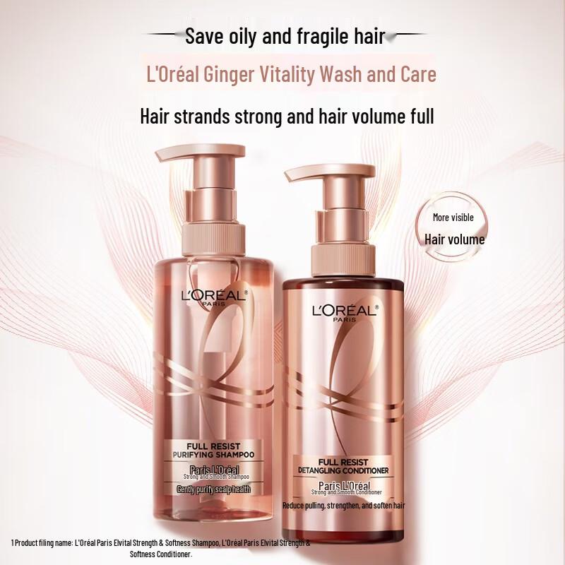 L Oreal Wonder Oil Strong & Smooth Shampoo & Conditioner Set