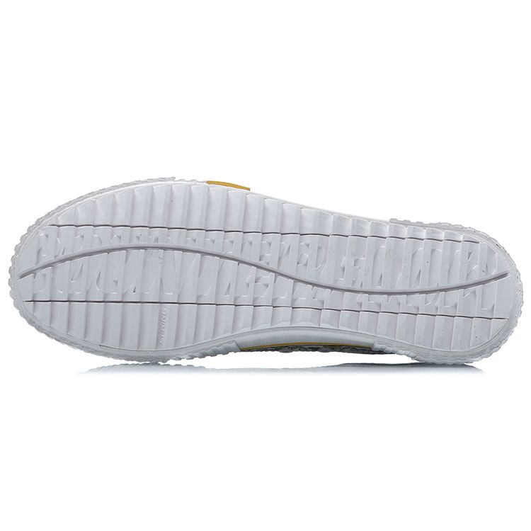 Li Ning Disney X Breathable Non-Slip Shock Absorbing Low-Top Skate Shoes Unisex Sneakers Gray White AGCR177-3