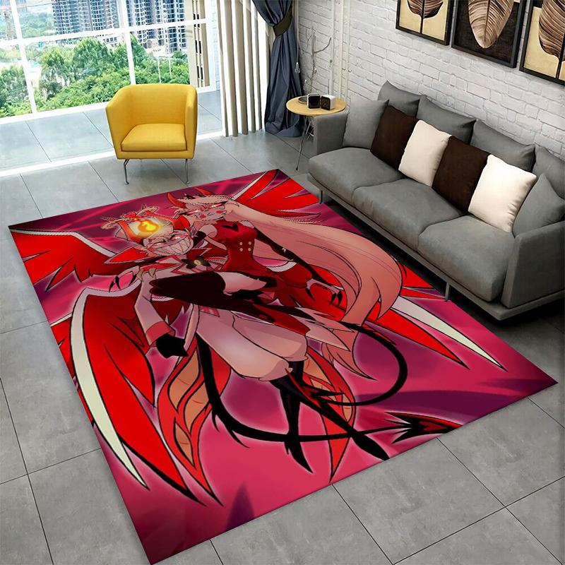 

3D Cartoon H-Hazbin Hotel Charlie Carpet Rug for Playroom Bedroom Living Room Sofa Home Decor,kid Area Rug Non-slip Floor Mat 40x60cm
