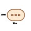 Cartoon Cute Bear Dining Mat Tableware Mat Waterproof Non-Slip Table Mat Oil Proof Mouse Pad Coaster