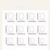24pcs French Stiletto Nail Kit Nude And White, Short Square Acrylic False Nails With Jelly Stickers, Nail Art Supplies