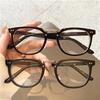 Hot-Selling Popular Plain Face Ruffian Handsome Glasses Men'S Trendy Myopia Glasses Retro Literary Glasses Can Be Matched With Degrees