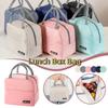 New Portable Lunch Box Bag Solid Color Thickened Thermal Insulation Bag Suitable For Students Office Workers & Other Occasions