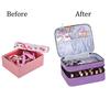 Nail Polish & Essential Oil Travel Bag - Holds 42 Bottles, Large Capacity, Multi-functional Storage Handbag
