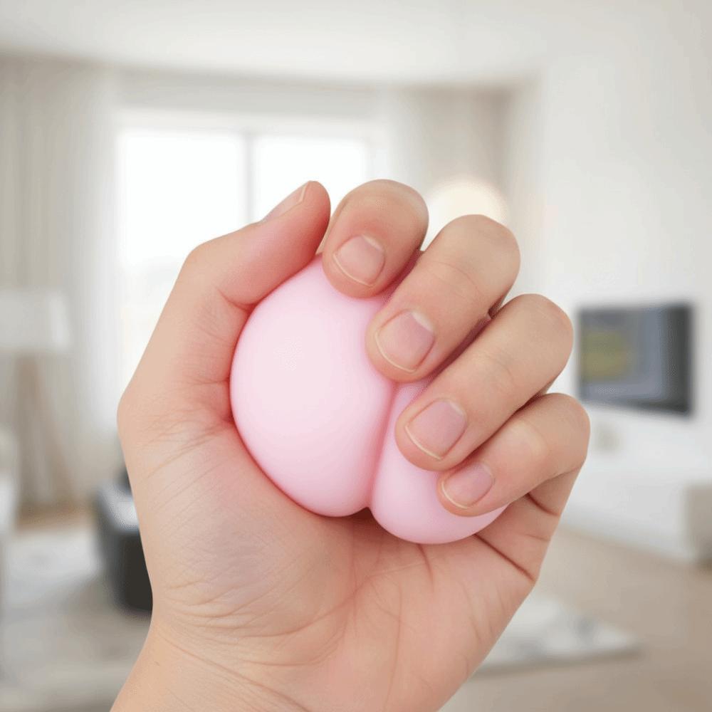 TPE Material Anti Stress Ball Peach Shaped Stress Reliever Relax Slow Rebound Toy  Finger Massage