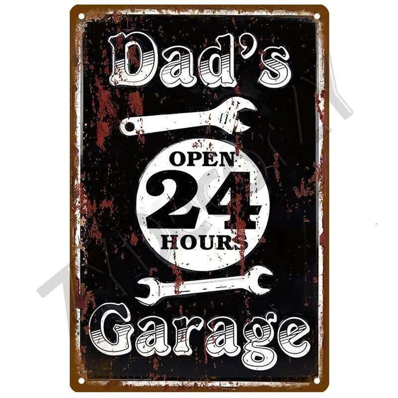 Garage House Plaque Metal Poster Tin Sign Plate Posters Vintage Retro Aesthetic Room Decor Wall Art Decoration 26T0104 26T0104