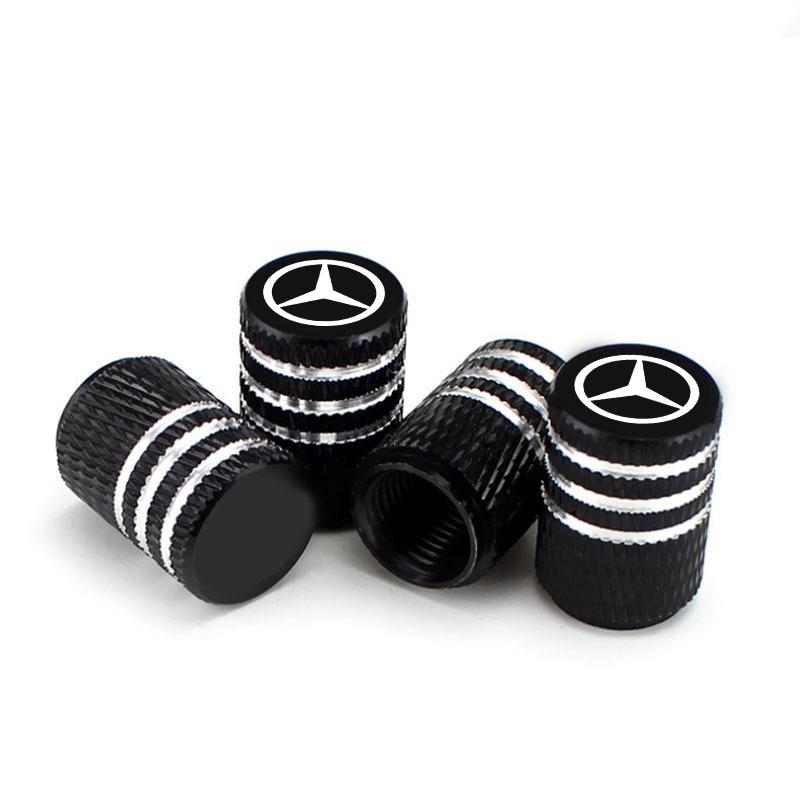 Car Tire Stem Valve Caps Dustproof Air Valve Caps For Mercedes benz E GLK CLS A W204 W213 W221 ML ABR Apple Tree c200 Accessorie OX6