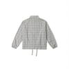 Vans Soft Skin-Friendly Plaid Design Stand Collar Long Sleeve Jacket Women Jackets Gray VN000NEFEFO