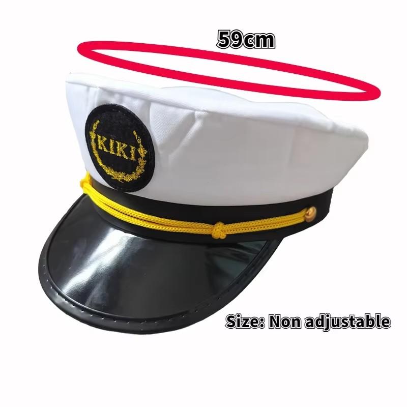Adult Yacht Sailor Captain Hat Adjustable Men's and Women's Party Hat Makeup Ball Dressing Event Excellent Stylish Accessories