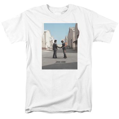 Camiseta unisex blanca con la frase "Wish You Were Here" de Pink Floyd "Rock psicodélico"