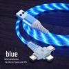 3-in-1 LED Flowing Light Charging Cable: Multi-use, Single Line Horse Racing Effect
