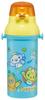 Skater Water Direct Dishwasher Made in NHK for Boys and Children's Bottle, 480ml, Drinking, Plastic, One-Touch Operation, Safe, Japan, Fanta!, Girls,