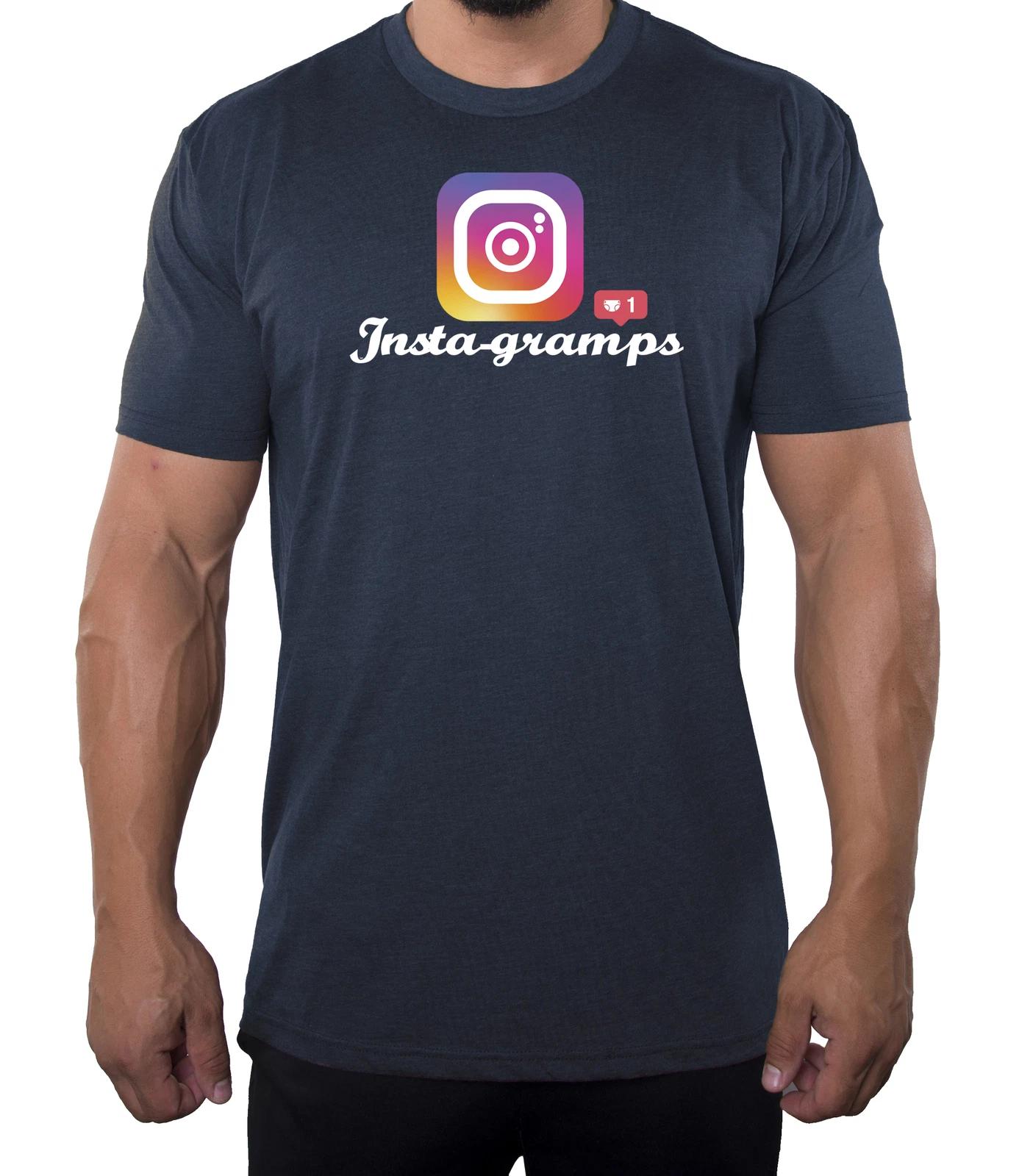 

Insta-Gramps Men s T-Shirts, Funny Papa Shirts, Fathers Day shirts for Grandpa L